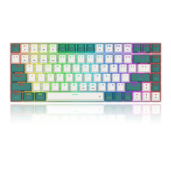 Redragon K678wg-rgb Singed Pro 3 Modes 75% Hot Swappable Mechanical Keyboard (English) - Dust Proof Red product image