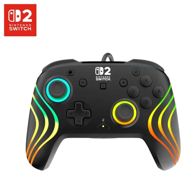 Turtle Beach Nintendo Switch 2 Afterglow Wave Wired RGB Gaming Controller - Black product image