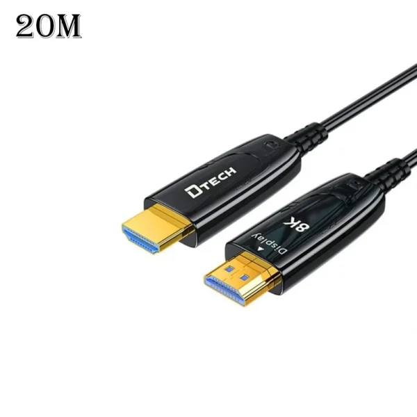 Skip to the beginning of the images gallery Dtech Optical Fiber 8k Hdmi 2.1 Extension Cable - 20m product image