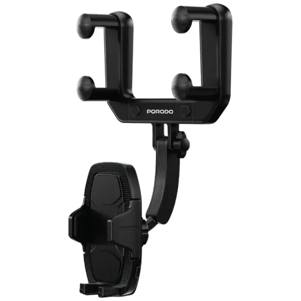 Porodo Mirror-Mounted Phone Holder Bracket with Extendable Arm - Black product image