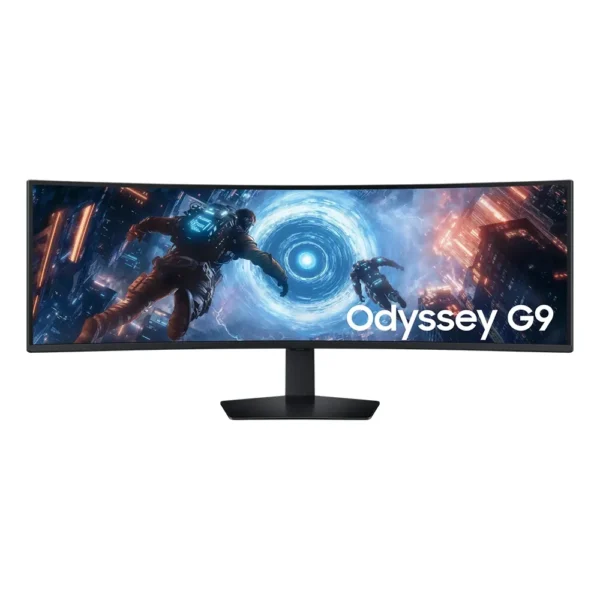 Samsung Odyssey G9 G91F 49" DQHD (5120 x 1440), VA Panel, 1ms(GTG), 144Hz, VESA DisplayHDR 600, AMD FreeSync Premium Pro, HDMI 2.1, Ergonomic Stand, 1000R Curved Gaming Monitor LS49FG910EMXUE product image