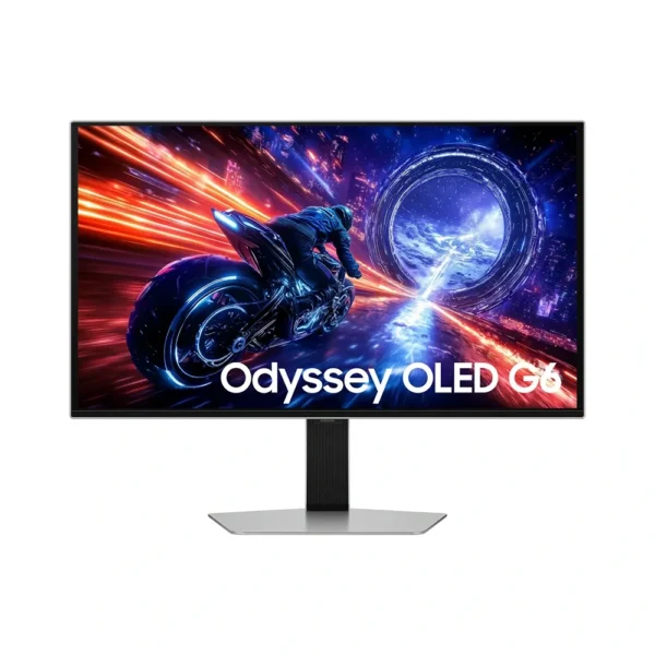 Samsung 27" Odyssey OLED G6 G60SF QHD 500 Hz 1 ms Response Time G-Synce with Pivot Gaming Monitor LS27FG602SMXUE product image