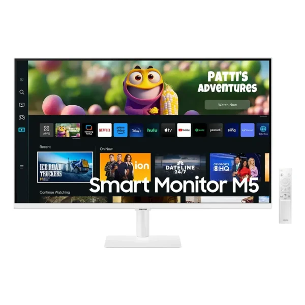 Samsung LS27CM501EMXUE M5 Smart Monitor - 27.0" VA FHD / 4ms / USB / HDMI / Wi-Fi / Bluetooth / White - Monitor LS27CM501EMXUE product image