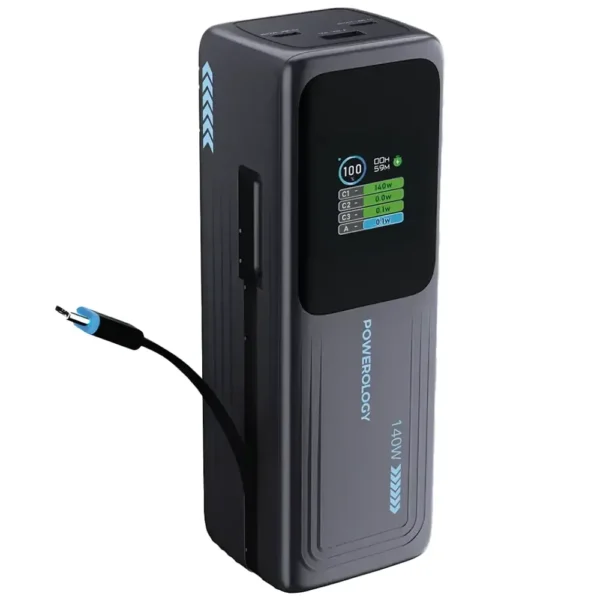 Powerology Thunderamp 30000mAh Power Bank - Gray product image