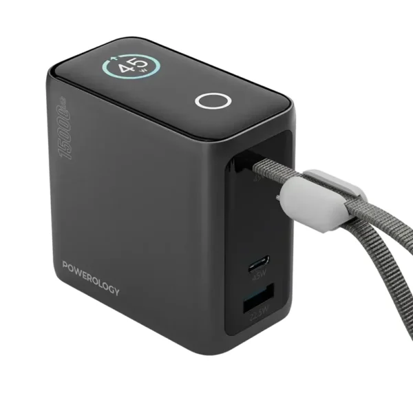 Powerology 15000mAh Mini Power Bank - Black product image