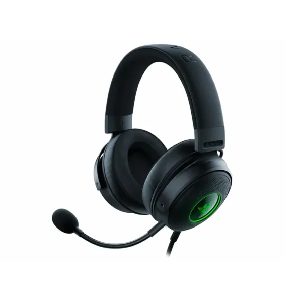 Razer Kraken V3 X Wired USB Gaming Headset: HyperClear Cardioid Mic, Oval Ear Cushions, Hybrid fabric, memory foam ear cushions, USB Type A, Surround sound, Chroma RGB, For PC, PS4 - Black product image