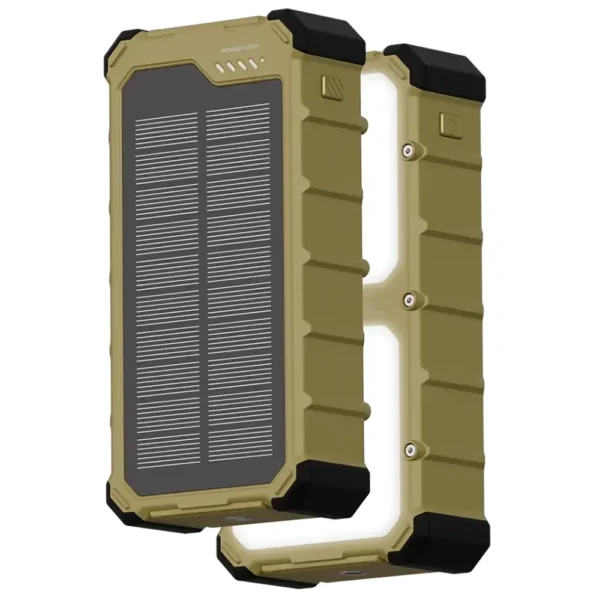 Powerology Solara Solar 20000mAh Power Bank - Khaki product image