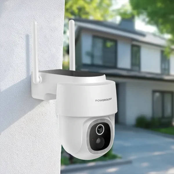 Powerolgoy Built-In Solar Pan & Tilt Outdoor Camera - White product image